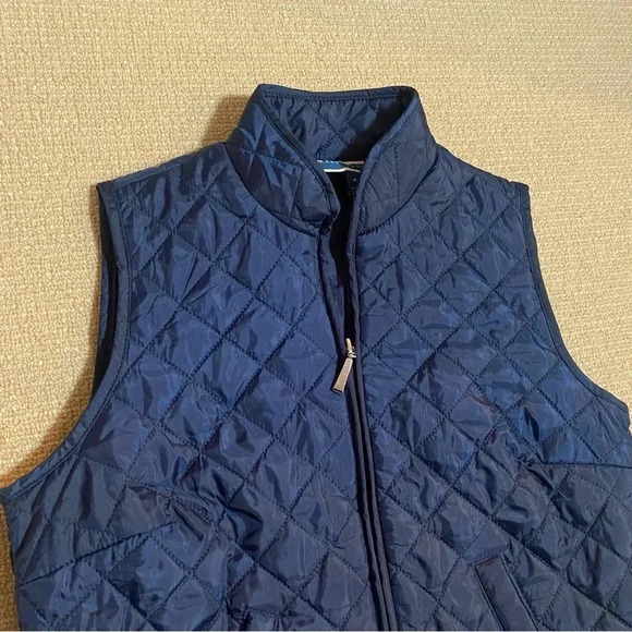 Lightweight blue women’s PP puffer vest - Picture 3 of 5